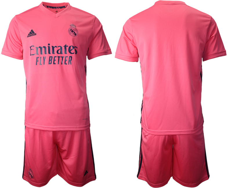 Men 2020-2021 club Real Madrid away blank pink Soccer Jerseys->real madrid jersey->Soccer Club Jersey